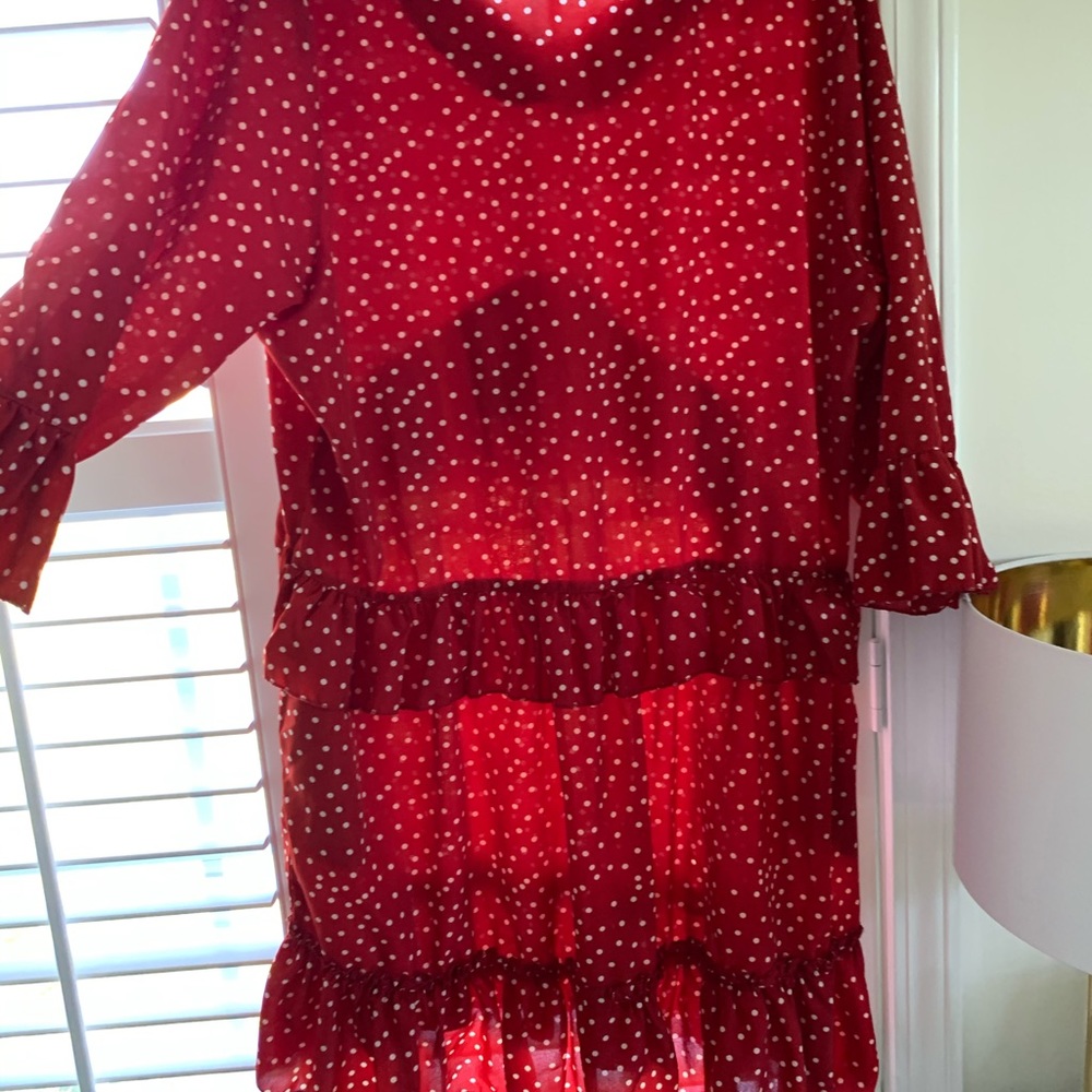 Red ruffle dress - Picture 3 of 3